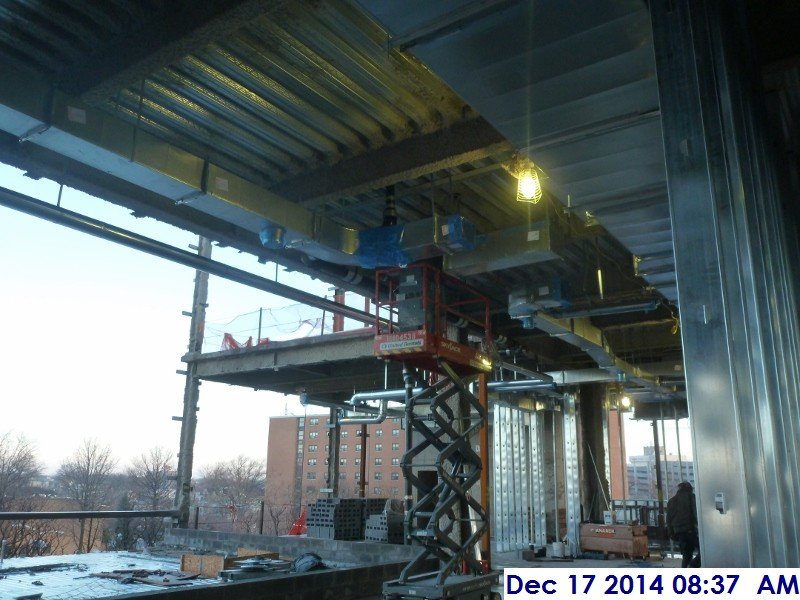 Installing storm piping at the 3rd floor Facing North-East